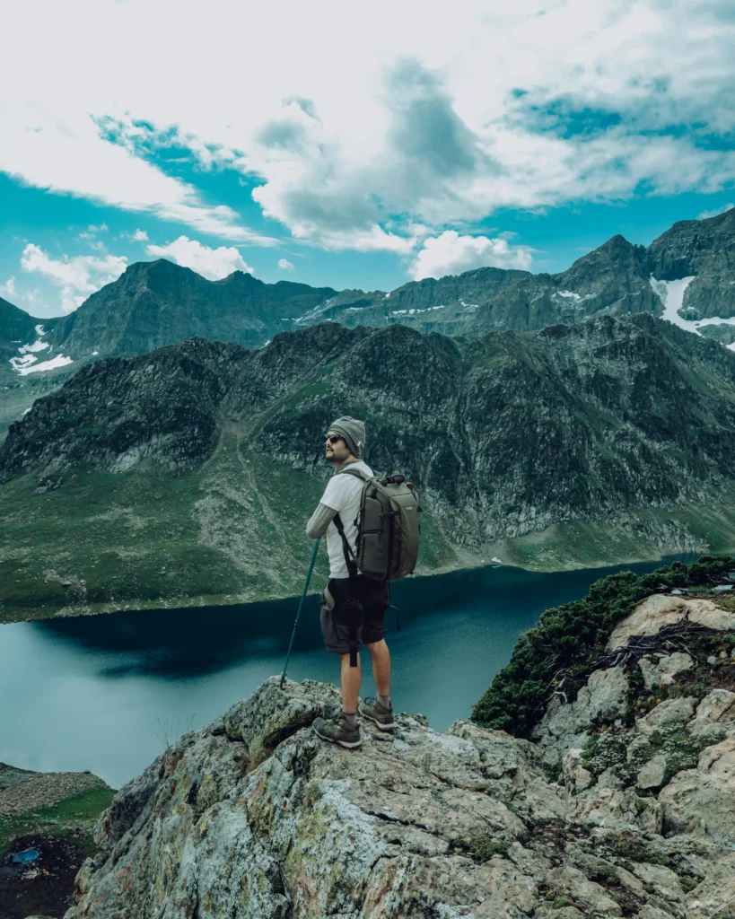 Man on mountain