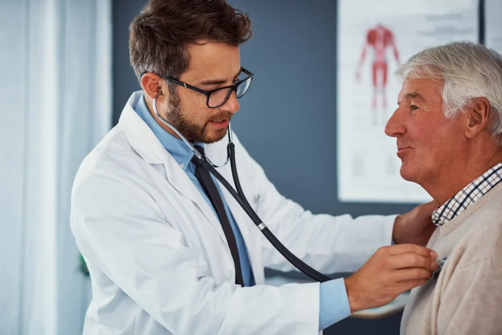 Health checkup of a man